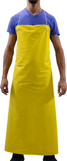 Avental PVC Amarelo com Ilhós - Total Capas