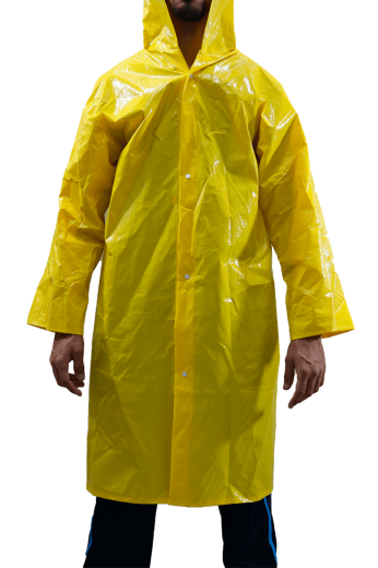 Capa de Chuva Amarela com Botões - Total Capas