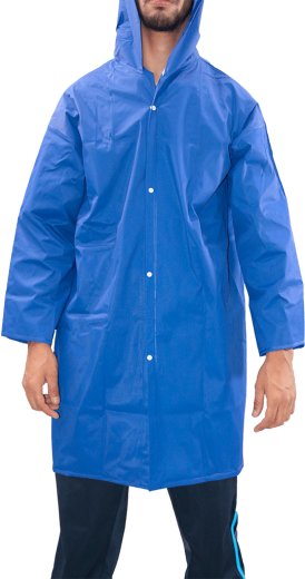 Capa de Chuva Azul com Botões - Total Capas